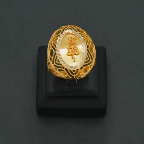 خاتم ذهب عيار 21 (R9037)