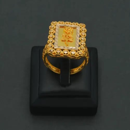 خاتم ذهب عيار 21 (R9059)