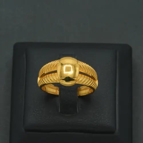 خاتم ذهب إيطالي عيار 21 (R9425)