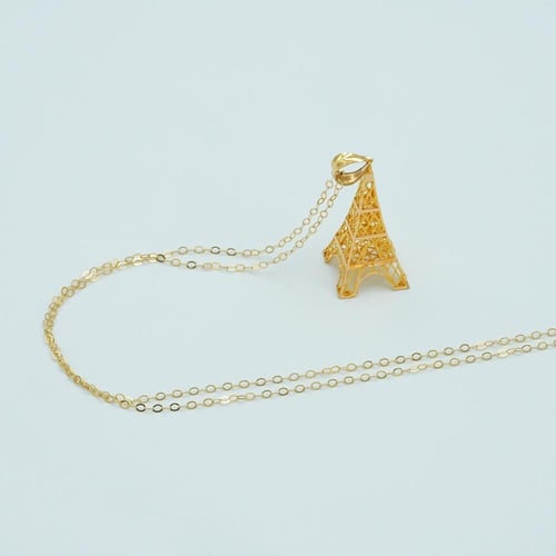 عقد ذهب برج ايفل عيار 21 (N5740)