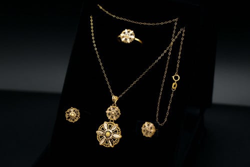 نصف طقم ذهب 21 (HS2876)