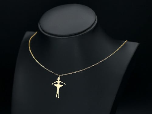 عقد ذهب راقصة الباليه (N507) WF