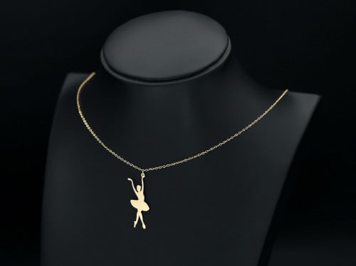 عقد ذهب راقصة الباليه (N511) WF