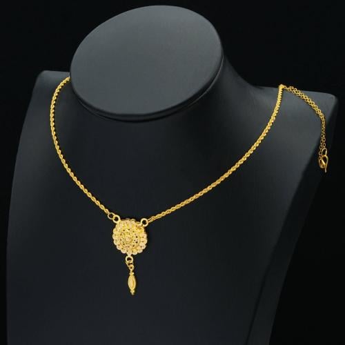 عقد ذهب كرسي جابر عيار 21 (N5552)