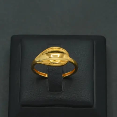 خاتم ذهب إيطالي عيار 21 (R9436)