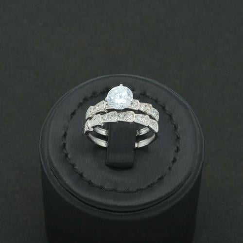 خاتم ذهب أبيض توينز (R6882)