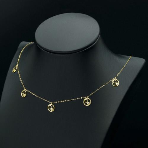 عقد ذهب تشوكر (N3744) WF
