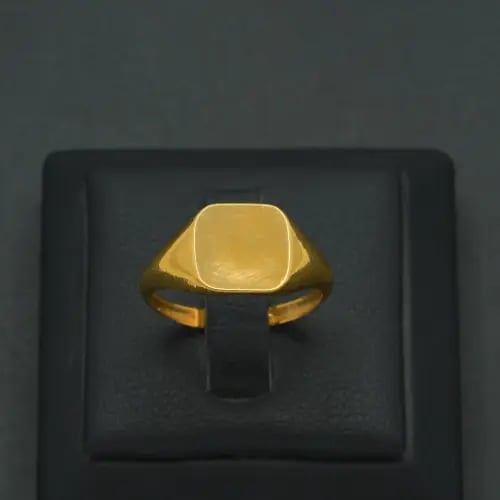 خاتم ذهب إيطالي عيار 21 (R9415)