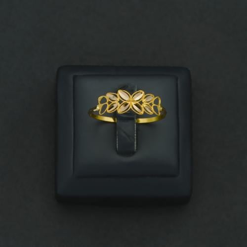 خاتم ذهب نسائي عيار 21 (R6096) WF