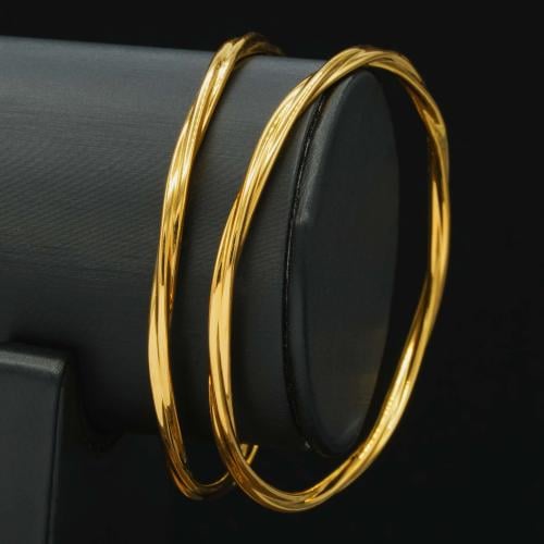 غوايش نسائي مبروم لامع عيار 21 (B6920)