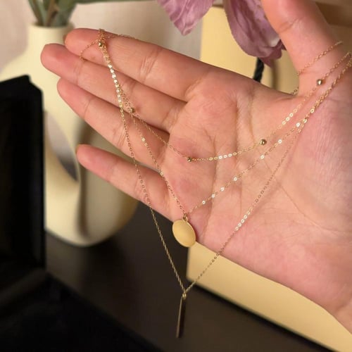 عقد ذهب 3 أدوار (N4726)