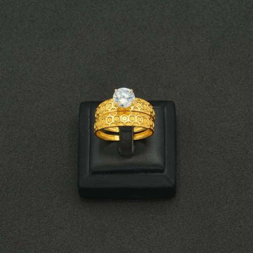 خاتم ذهب توينز عيار 21 (R7204)