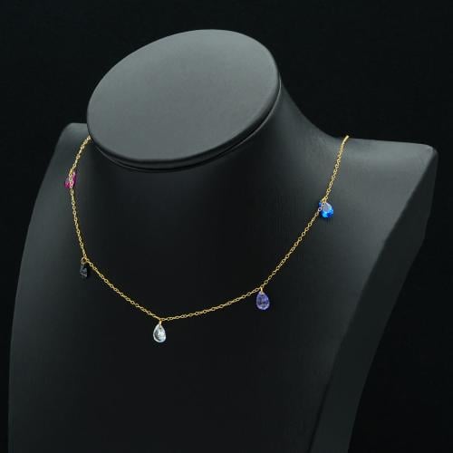 عقد ذهب تشوكر (N5144) WF