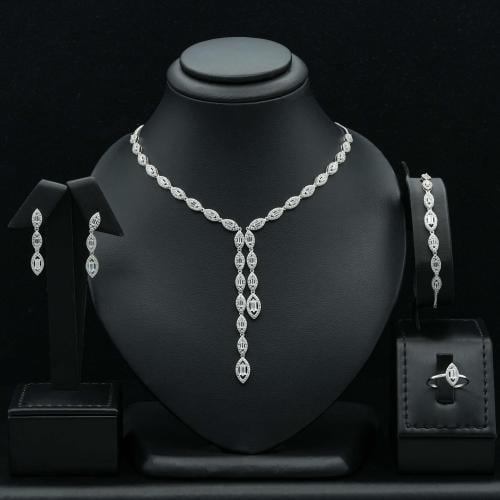 طقم ذهب ابيض (S3236)