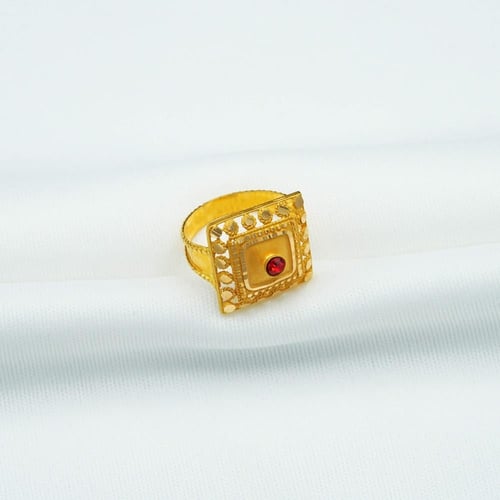 خاتم ذهب عيار 21 (R5255)