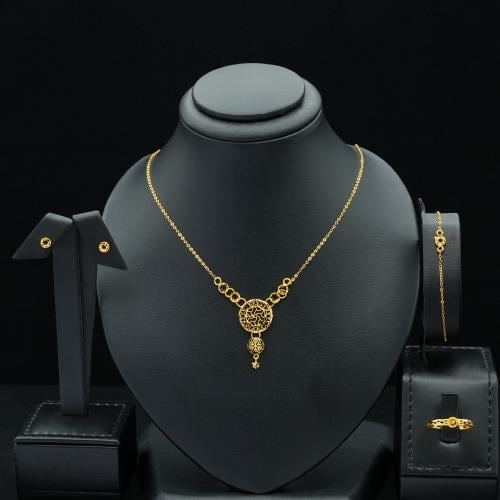 طقم ذهب بناتي عيار 21 (S5117)