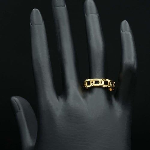 خاتم ذهب نسائي (R4167) WF