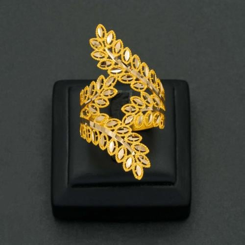 خاتم ذهب نسائي عيار 21 (R5869)