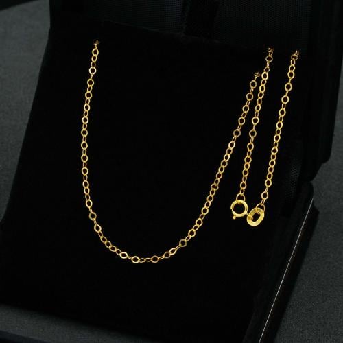 سلسال ذهب حلقات عيار 21 40 سم (N4533)