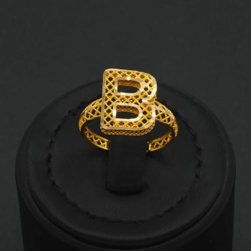 خاتم ذهب نسائي عيار 21 ( B ) (R6228)