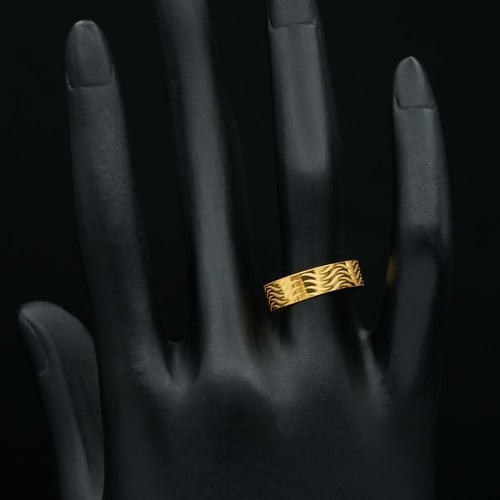 دبلة ذهب عيار 21 (R4664) WF