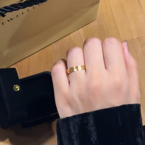 دبلة ذهب عيار 21 (R4672) WF