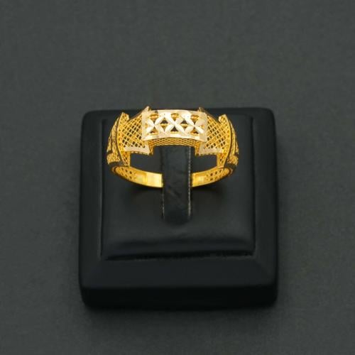 خاتم ذهب نسائي عيار 21 (R5920)