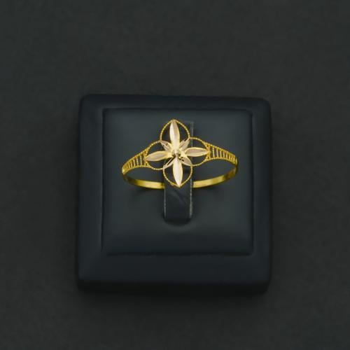خاتم ذهب نسائي عيار 21 (R6100)