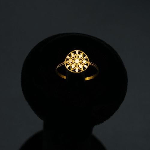 خاتم ذهب عيار 21 (R4256) WF