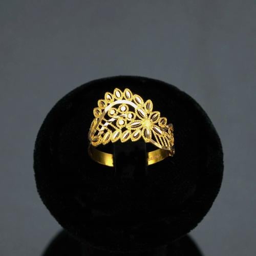 خاتم ذهب عيار 21 (R4627) WF