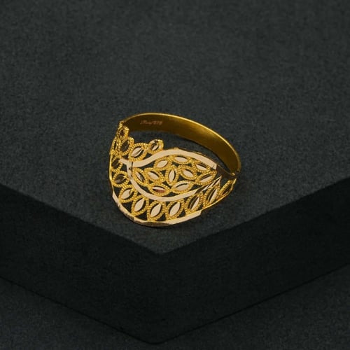 خاتم ذهب عيار 21 (R4630) WF