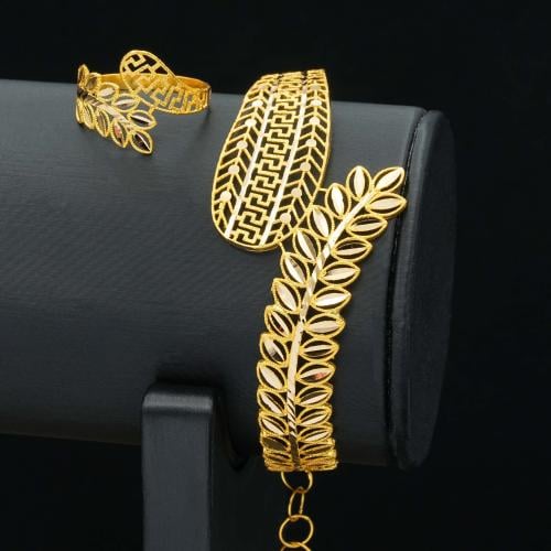 سوارة و خاتم ذهب عيار 21 (B5755)