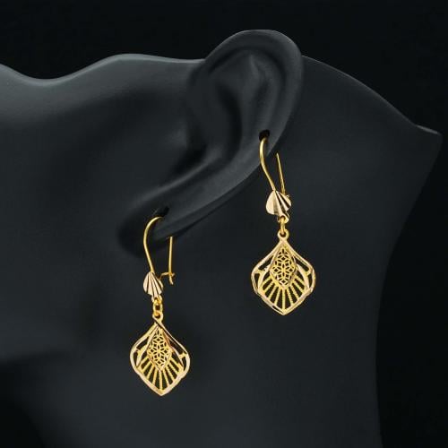 حلق ذهب عيار 21 (E5358) WF
