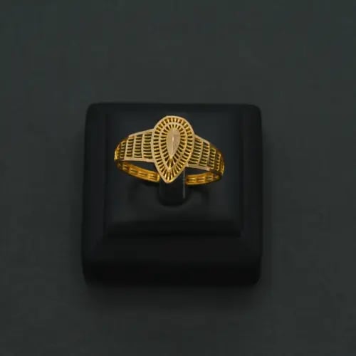 خاتم ذهب عيار 21 (R9061)