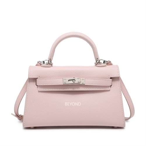 شنطة بيوند 22 كيلي ستايل مع ستراب- باودر بينك (ورد...