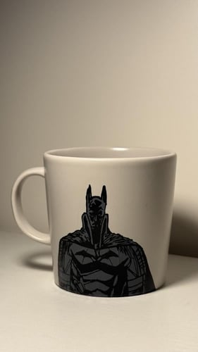 كوب باتمان ابيضّ