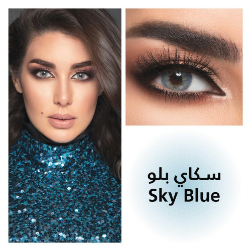 عدسات لنس مي سكاي بلو /SKY BLUE