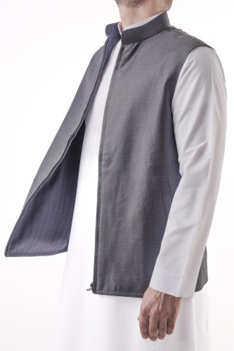 MEN VEST LIGHT WOOL DOUBLE FACE (LORO PIANA)