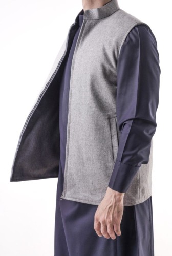 MEN VEST LIGHT WOOL DOUBLE FCAE
