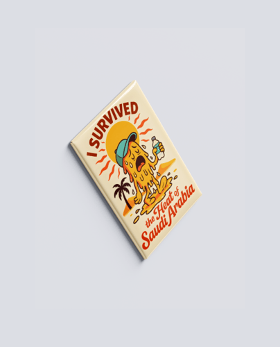 Magnet Rectangular Explore Saudi Arabia - Heat Sur...