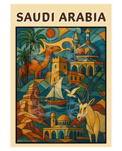 Poster Saudi Arabia Colours style 2