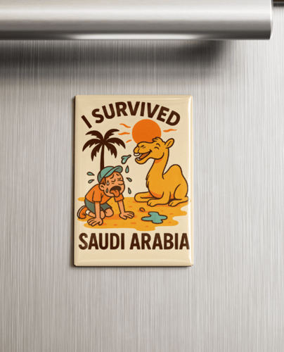 Magnet Rectangular Explore Saudi Arabia - Heat Sur...