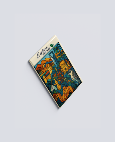 Magnet Rectangular Explore Saudi Arabia - Pica