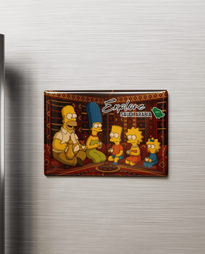 Magnet Rectangular Explore Saudi Arabia - Simpsons...