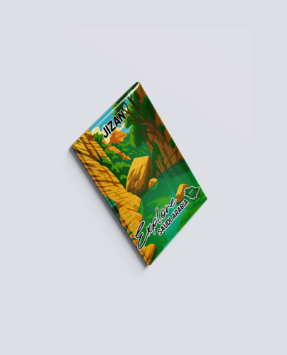 Magnet Rectangular Explore Saudi Arabia - Jizan