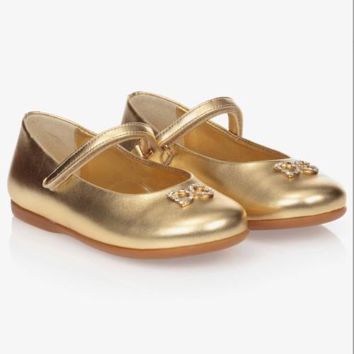 Golden Dolce & Gabbana shoe