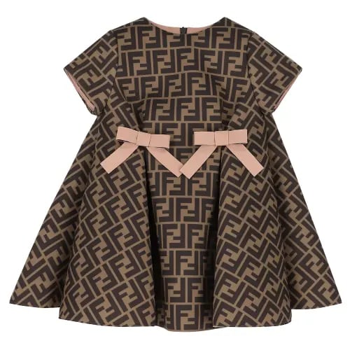 Fendi FF dress in brown