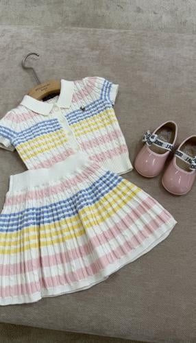 Skirt and polo t-shirt set