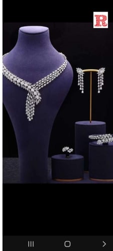 طقم نسائي زركون ملكي درجه اولى