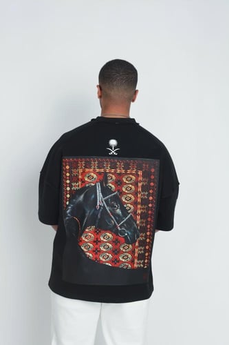 تيشيرت-سعودي أسود